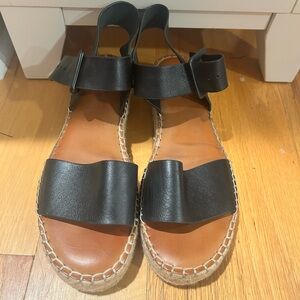 Gianni Bini Black and Brown Espadrilles Comfortable Casual Shoes
